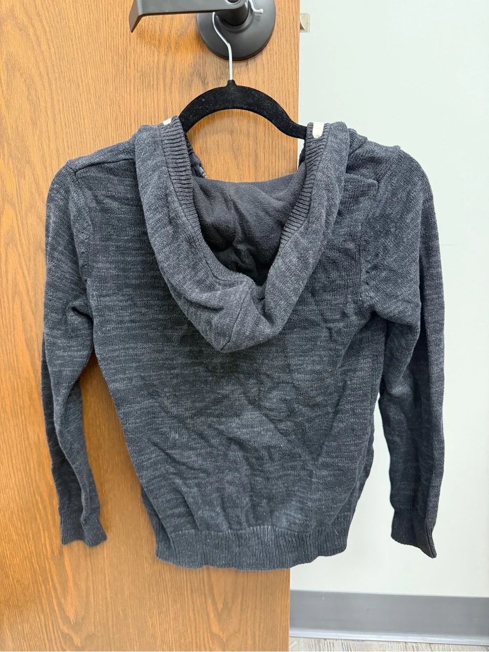 H&M Kids Charcoal Gray Hooded Zip Jacket